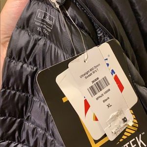 Brand new LL Bean down jacket never worn